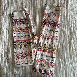 Hanna Andersson Kids Pajama Set - Dala Horse Pattern